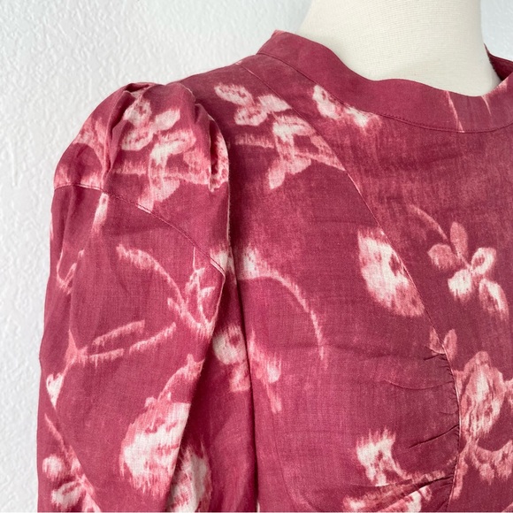 {Sea New York} Monet Floral A-Line Midi Dress, Size 10 - Picture 4 of 11